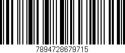 Código de barras (EAN, GTIN, SKU, ISBN): '7894728679715'