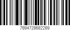 Código de barras (EAN, GTIN, SKU, ISBN): '7894728682289'