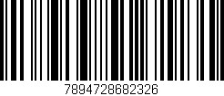 Código de barras (EAN, GTIN, SKU, ISBN): '7894728682326'