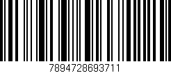 Código de barras (EAN, GTIN, SKU, ISBN): '7894728693711'