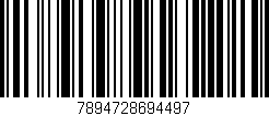 Código de barras (EAN, GTIN, SKU, ISBN): '7894728694497'