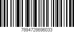 Código de barras (EAN, GTIN, SKU, ISBN): '7894728696033'