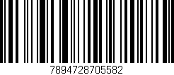 Código de barras (EAN, GTIN, SKU, ISBN): '7894728705582'
