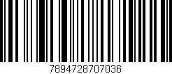 Código de barras (EAN, GTIN, SKU, ISBN): '7894728707036'