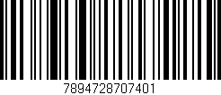 Código de barras (EAN, GTIN, SKU, ISBN): '7894728707401'