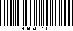 Código de barras (EAN, GTIN, SKU, ISBN): '7894740303032'