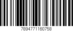 Código de barras (EAN, GTIN, SKU, ISBN): '7894771160758'