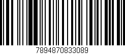 Código de barras (EAN, GTIN, SKU, ISBN): '7894870833089'