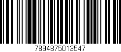 Código de barras (EAN, GTIN, SKU, ISBN): '7894875013547'