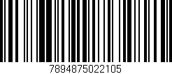 Código de barras (EAN, GTIN, SKU, ISBN): '7894875022105'
