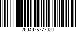 Código de barras (EAN, GTIN, SKU, ISBN): '7894875777029'
