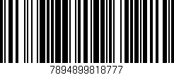 Código de barras (EAN, GTIN, SKU, ISBN): '7894899818777'