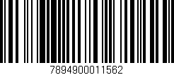 Código de barras (EAN, GTIN, SKU, ISBN): '7894900011562'