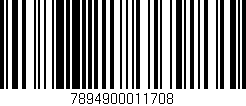 Código de barras (EAN, GTIN, SKU, ISBN): '7894900011708'