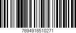 Código de barras (EAN, GTIN, SKU, ISBN): '7894916510271'