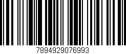 Código de barras (EAN, GTIN, SKU, ISBN): '7894929076993'
