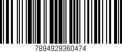 Código de barras (EAN, GTIN, SKU, ISBN): '7894929360474'
