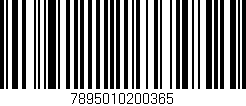 Código de barras (EAN, GTIN, SKU, ISBN): '7895010200365'