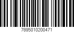 Código de barras (EAN, GTIN, SKU, ISBN): '7895010200471'
