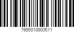 Código de barras (EAN, GTIN, SKU, ISBN): '7895010803511'