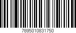 Código de barras (EAN, GTIN, SKU, ISBN): '7895010831750'