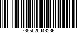 Código de barras (EAN, GTIN, SKU, ISBN): '7895020046236'