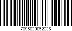 Código de barras (EAN, GTIN, SKU, ISBN): '7895020052336'