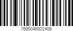 Código de barras (EAN, GTIN, SKU, ISBN): '7895046922408'