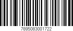 Código de barras (EAN, GTIN, SKU, ISBN): '7895083001722'