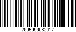 Código de barras (EAN, GTIN, SKU, ISBN): '7895093063017'