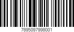 Código de barras (EAN, GTIN, SKU, ISBN): '7895097998001'