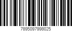 Código de barras (EAN, GTIN, SKU, ISBN): '7895097998025'