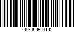 Código de barras (EAN, GTIN, SKU, ISBN): '7895098596183'