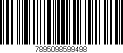 Código de barras (EAN, GTIN, SKU, ISBN): '7895098599498'