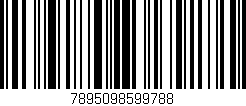 Código de barras (EAN, GTIN, SKU, ISBN): '7895098599788'