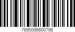 Código de barras (EAN, GTIN, SKU, ISBN): '7895098600798'