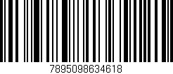 Código de barras (EAN, GTIN, SKU, ISBN): '7895098634618'