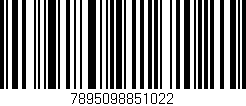 Código de barras (EAN, GTIN, SKU, ISBN): '7895098851022'