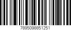 Código de barras (EAN, GTIN, SKU, ISBN): '7895098851251'