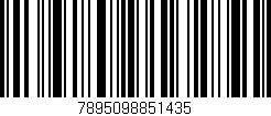 Código de barras (EAN, GTIN, SKU, ISBN): '7895098851435'