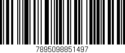 Código de barras (EAN, GTIN, SKU, ISBN): '7895098851497'