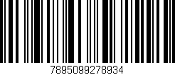 Código de barras (EAN, GTIN, SKU, ISBN): '7895099278934'