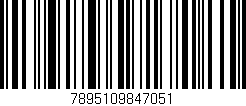 Código de barras (EAN, GTIN, SKU, ISBN): '7895109847051'