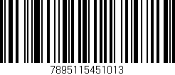 Código de barras (EAN, GTIN, SKU, ISBN): '7895115451013'