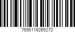 Código de barras (EAN, GTIN, SKU, ISBN): '7895119265272'