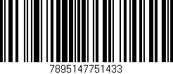Código de barras (EAN, GTIN, SKU, ISBN): '7895147751433'
