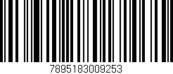 Código de barras (EAN, GTIN, SKU, ISBN): '7895183009253'