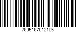Código de barras (EAN, GTIN, SKU, ISBN): '7895187012105'