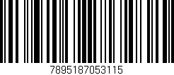 Código de barras (EAN, GTIN, SKU, ISBN): '7895187053115'