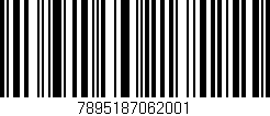 Código de barras (EAN, GTIN, SKU, ISBN): '7895187062001'